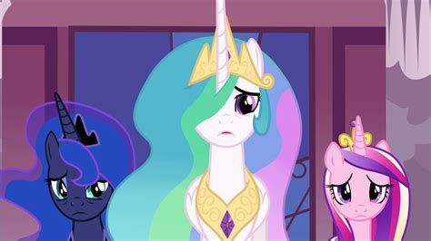 Image Celestia Luna And Cadance Looking At Twilight S4e26png My