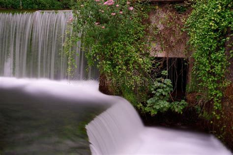 Waterfall At The Mill In Cheddar Gorge Stock Photo Image Of Long