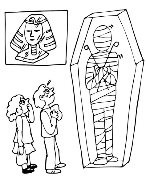 Mummy Coloring Page Coloring Home