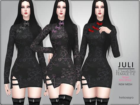 Clothes Sims 4 Goth Cc Download Link Is In The Video Description
