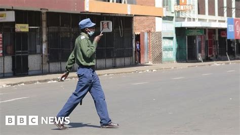 Zimbabwe Police Clear Streets Ahead Of Anti Government Protests Bbc News