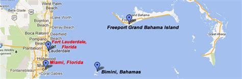 Maps Of Bimini And Freeport Bahamas