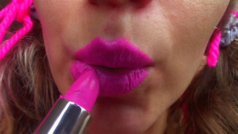 Cute College Gal Going Naughty Mesmer Barbie Pink Lipstick Joe