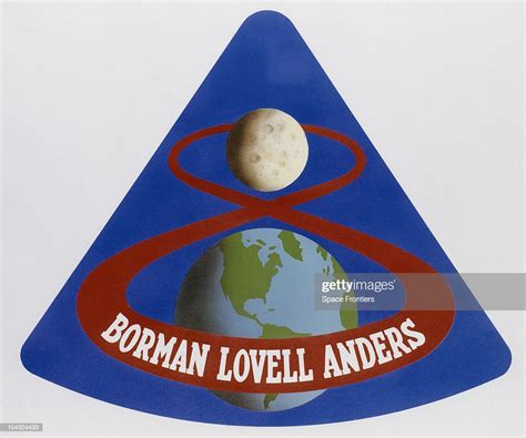 The Mission Patch Of The Apollo 8 Mission With The Names Of News