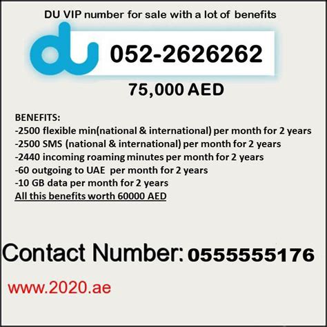 Uaenumbers Du Dubai Mydubai Special Mobile Number Uniqe Vip