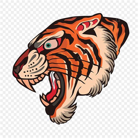Cute Tiger Head Clipart Vector Logo Tiger Head Illustrator Tattoo