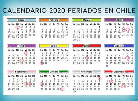 Palabra Breve Calendario 2020 Feriados En Chile Calendario