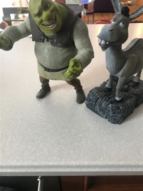 2001 Mcfarlane Toys Large Shrek And Talking Donkey Set Action Figures