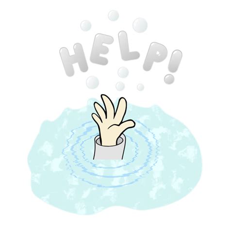 Cartoon Drawing Of A Drowning Kids Hand Free Svg