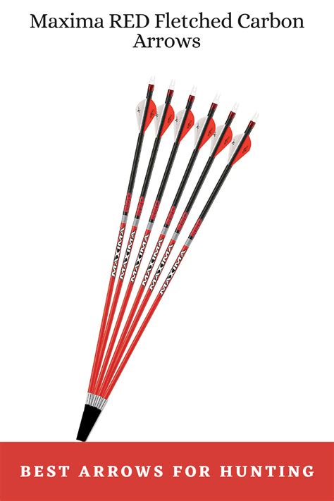 the maxima red arrows are constructed of hi tech carbon material to contain the arrow s flex in