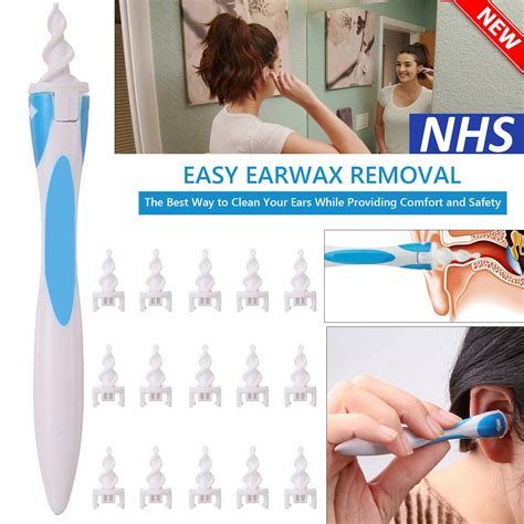 Ear Wax Cleaner Smart Removal Soft Spiral Swab Earwax Remover Tool Safe