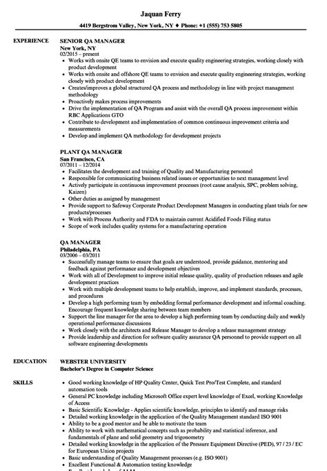 Find here few awesome quality assurance resumes templates. Quality control manager resume sample