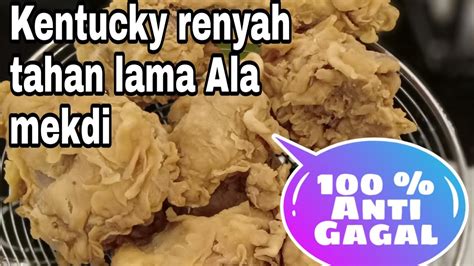 ayam kentucky super renyah ala mekdi youtube