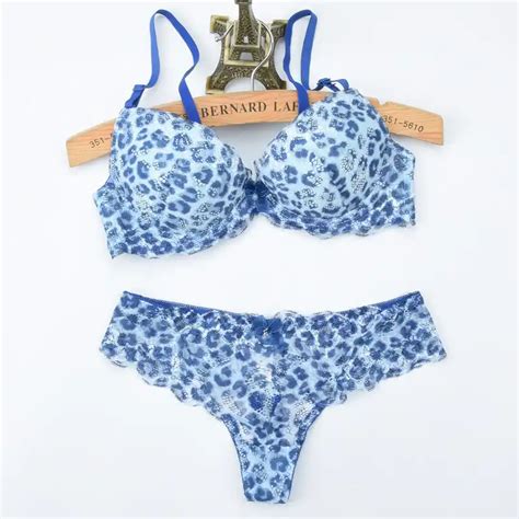 Devone Sexy Leopard Print Lace Bra Panty Sets Hot Sales Womens Lingerie Girls Bra And Brief Sets