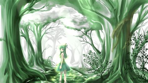 Anime 1920x1080 Green Wallpapers Wallpaper Cave