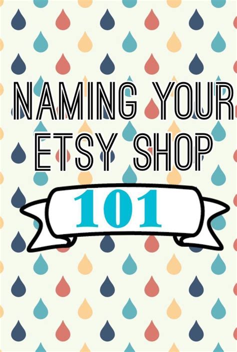 Choosing An Etsy Shop Name 101 Etsy Shop Names Shop Name Ideas