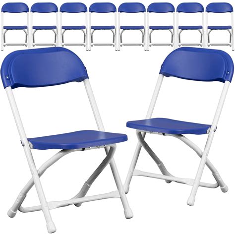 Folding chairs are perfect for when you need extra seating at home or on the go. 10 Pk. Kids Blue Plastic Folding Chair