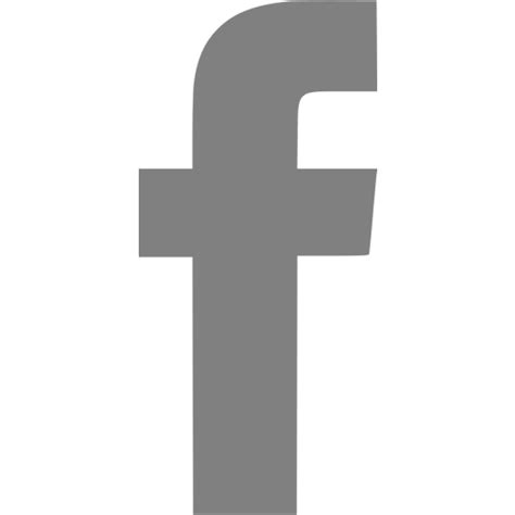 Gray Facebook Icon Free Gray Social Icons