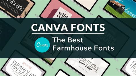 Best Farmhouse Fonts In Canva Blogging Guide