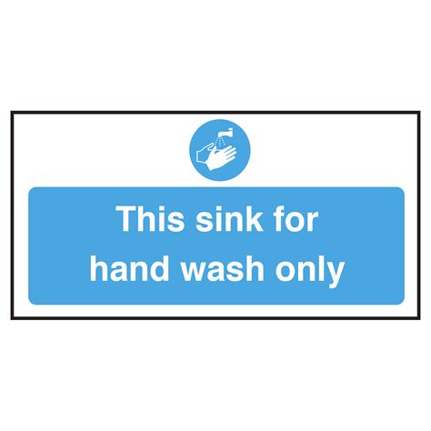 Free Printable Hand Washing Sink Only Sign