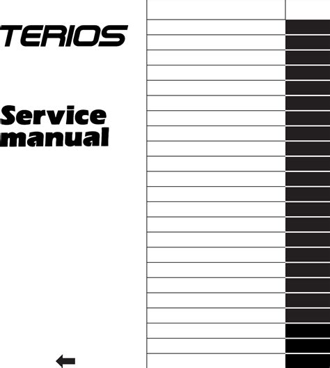 User Manual Daihatsu Terios 1997 English 1009 Pages