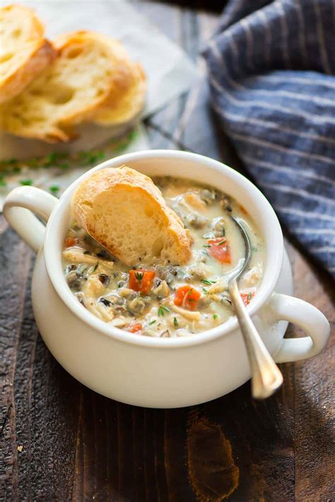 Other recipes i've seen that claim to duplicate the fabulous flavor of this popular soup do not make good clones, yet the long grain and wild rice mix that many of these recipes call for is a great way to get the exact. Creamy Chicken and Wild Rice Soup | Slow Cooker or Instant ...