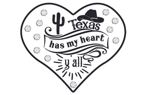 Texas Has My Heart Yall Svg Cut File By Creative Fabrica Crafts