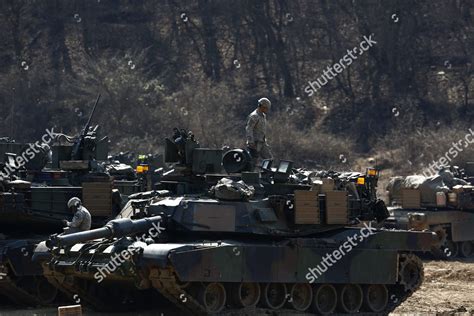 Us Army Soldiers M1a2 Tanks Participate Editorial Stock Photo Stock