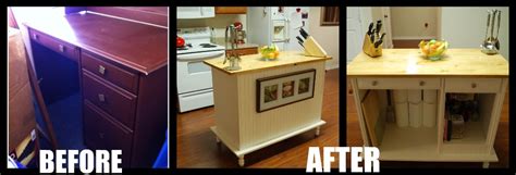 It is not just a sitting place or storage, but it entices your creativity as well. Desk Repurposed To Kitchen Island - MamaDoctorJones