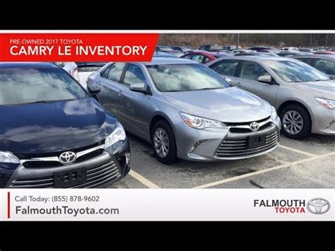 Having some qualms about driving there from boston. Pre-Owned 2017 Camry Inventory - Falmouth Toyota of Bourne ...