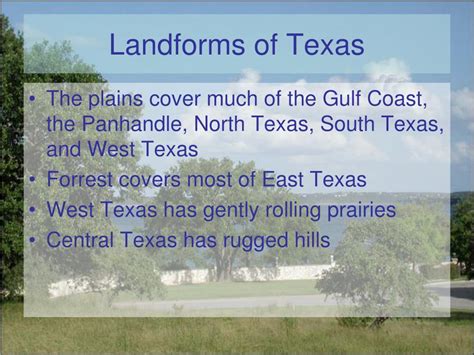 Ppt Texas Landforms And Regions Powerpoint Presentation Id416584