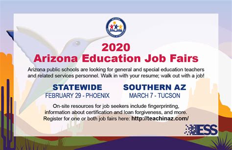 March 7 — 2020 Arizona Education Job Fairs To Be Held In Phoenix