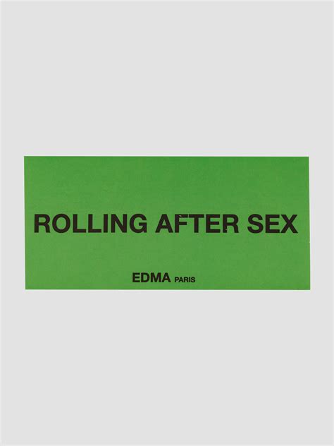 Rolling After Sex Paper Edma Paris