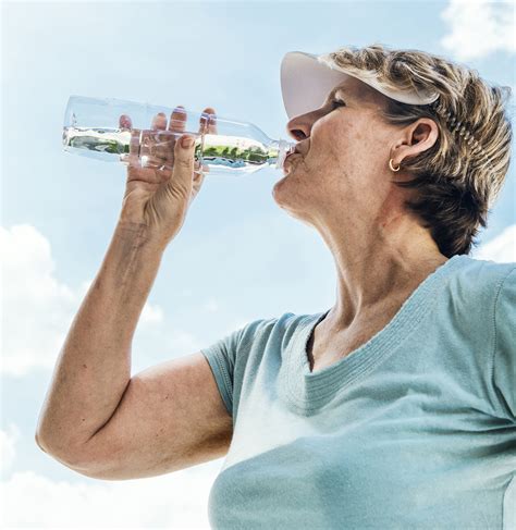 Woman Drinking Water After Exercise Aw Health Care