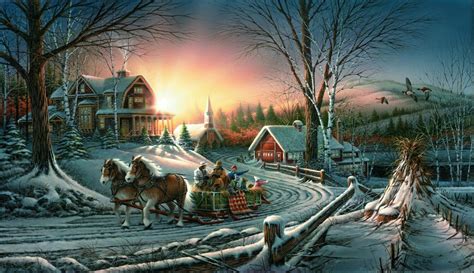 Pin By Marcy Rogers On Pictures Terry Redlin Winter Scenery Country Art