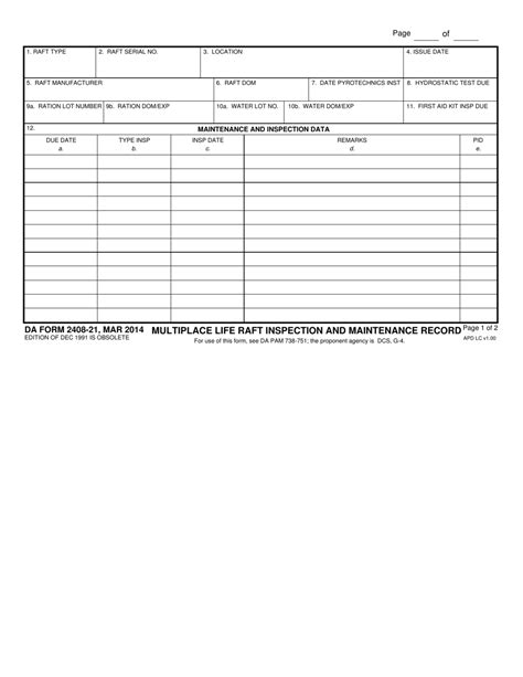 Da Form 2408 21 Fill Out Sign Online And Download Fillable Pdf