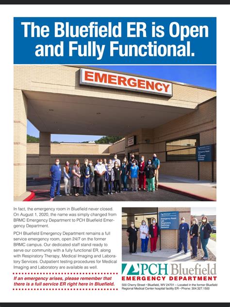 The Bluefield Er Is Open Princeton Community Hospital