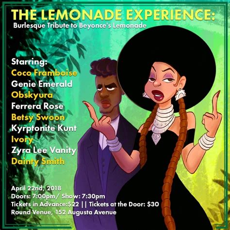 The Lemonade Experience A Burlesque Tribute To Beyonces Lemonade