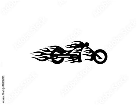 Motorcycle Flame Stock Vector Adobe Stock