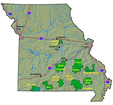 The Mark Twain National Forest Missouris Only National Forest Covers