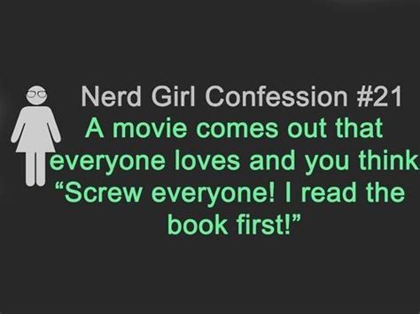 Nerd Girl Confession Book Nerd Nerd Girl