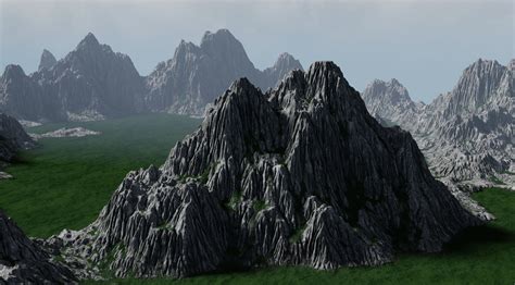 Mountain Valley 3d Model Cgtrader