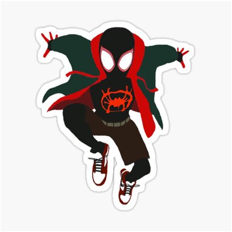 Minimalist Miles Morales Sticker For Sale By Hirupopofficial Redbubble
