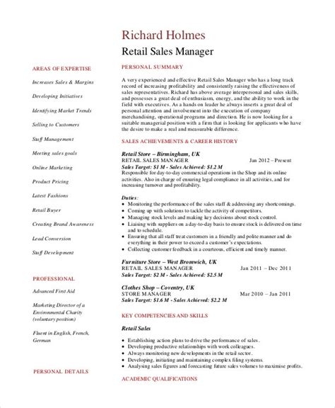 18 years of customer service experience with 11 years of successful sales, 9 years of effective sales management with multiple additional qualifications exceeding expectations, 3 years of sales training. Sales Manager Resume Template - 7+ Free Word, PDF ...