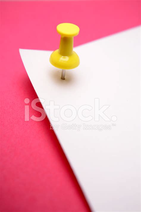 Push Pin In Paper Stock Photo Royalty Free Freeimages