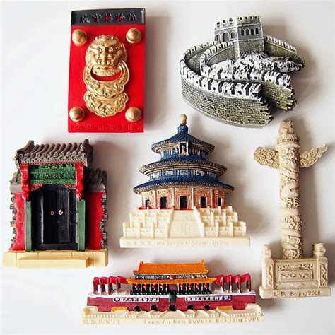 5 Pieces Lot China Beijing Great Wall The Temple Of Heaven Tiananmen