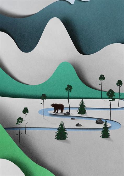 Paper Landscape Illustrated By Eiko Ojala — Colossal Illustration