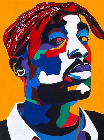 Tupac 2pac Rapper Pop Hip Hop Painting