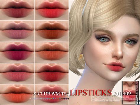 The Sims Resource S Club Wm Ts4 Lipstick 201909