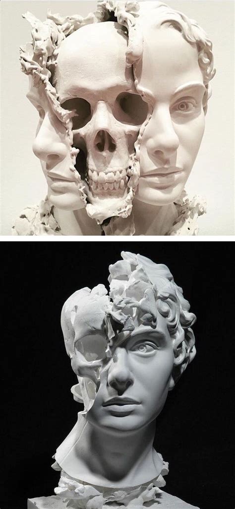 Thought Provoking Sculpture Of Split Head Reveals A Hauntingly Surreal